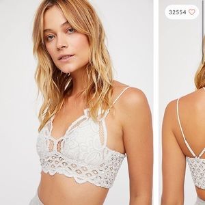 Free People Adela Bralette- White